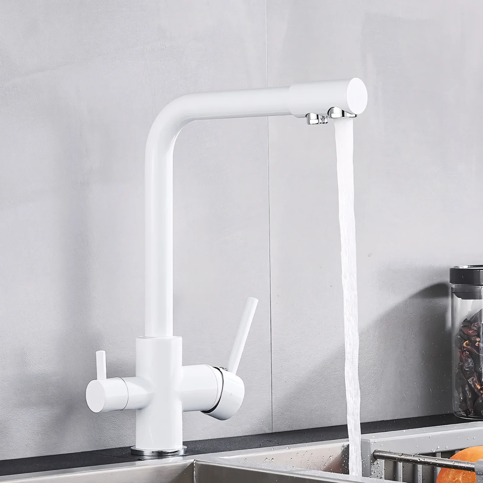 Middelburg - Three-Way Kitchen Faucet with Filter Tap Reverse Osmosis Compatible - Image 16