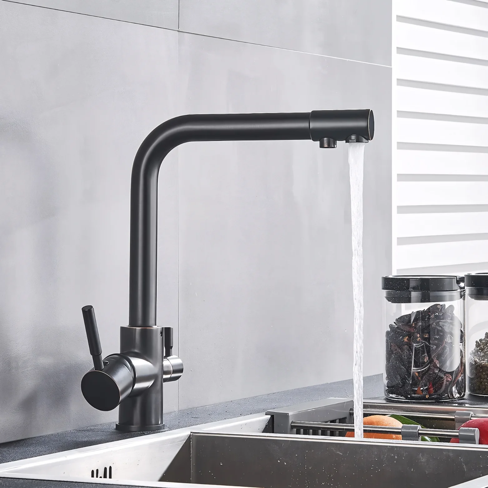 Middelburg - Three-Way Kitchen Faucet with Filter Tap Reverse Osmosis Compatible - Image 18