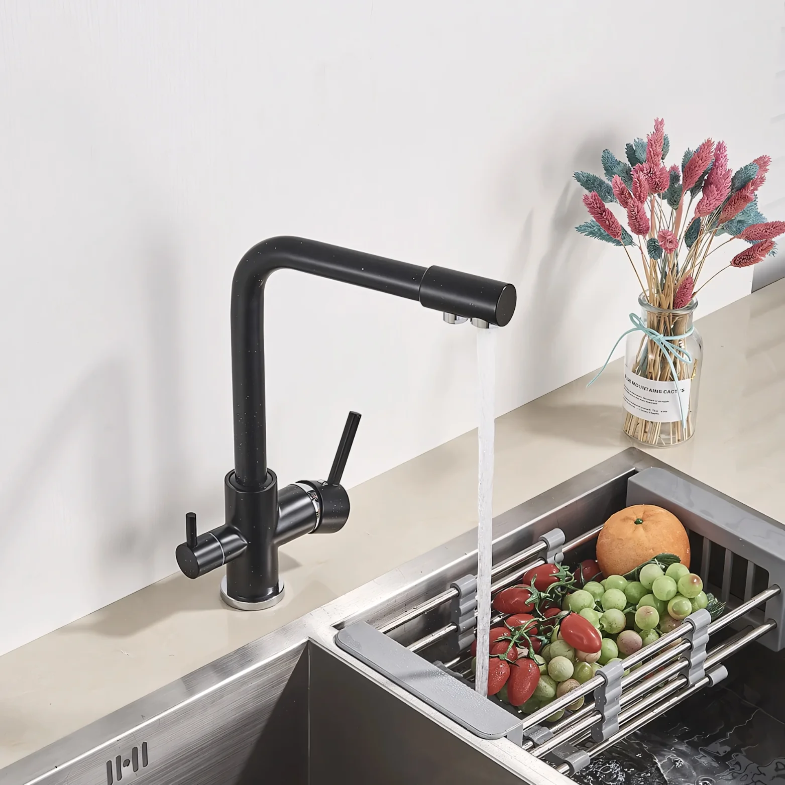 Middelburg - Three-Way Kitchen Faucet with Filter Tap Reverse Osmosis Compatible - Image 19