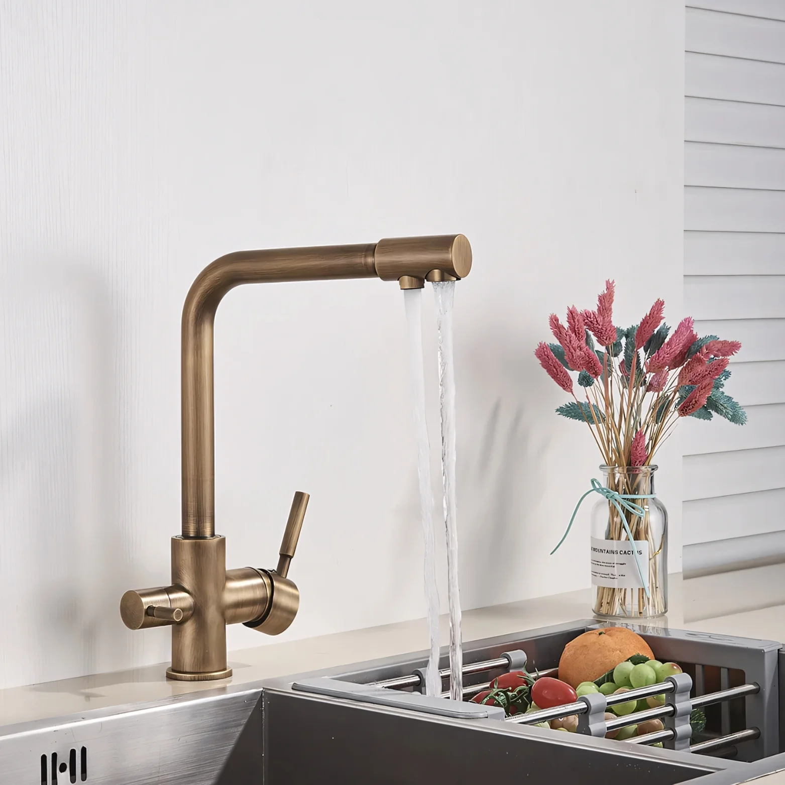 Middelburg - Three-Way Kitchen Faucet with Filter Tap Reverse Osmosis Compatible - Image 20