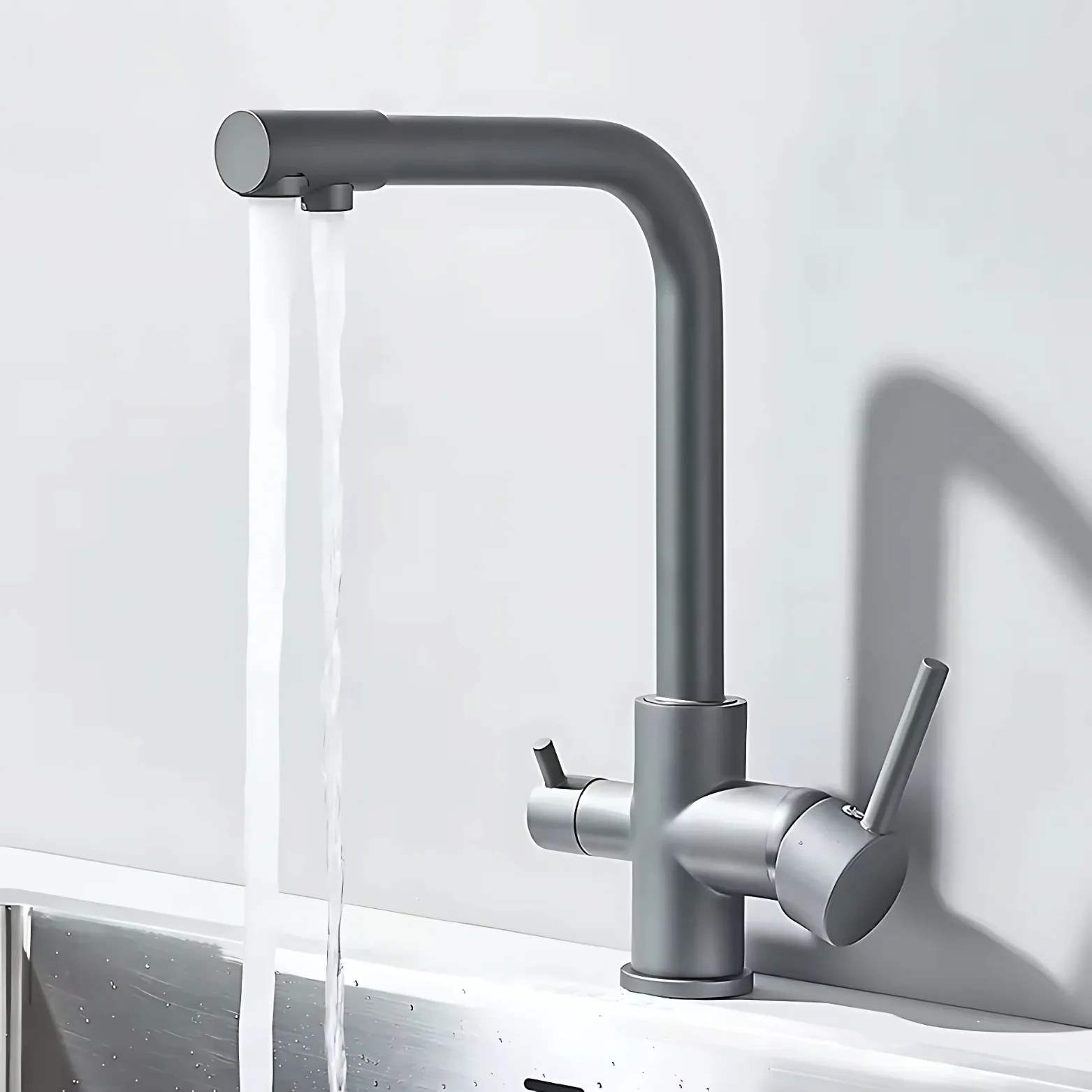 Middelburg - Three-Way Kitchen Faucet with Filter Tap Reverse Osmosis Compatible - Image 26