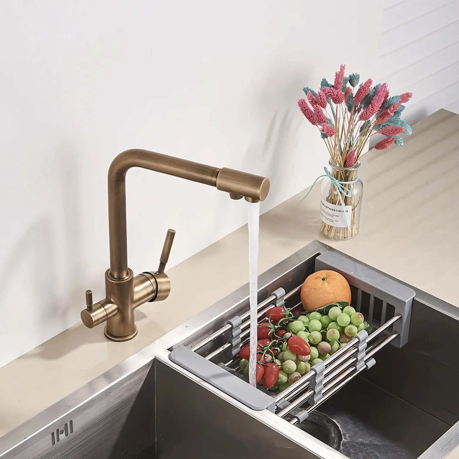 Middelburg - Three-Way Kitchen Faucet with Filter Tap Reverse Osmosis Compatible - Image 7