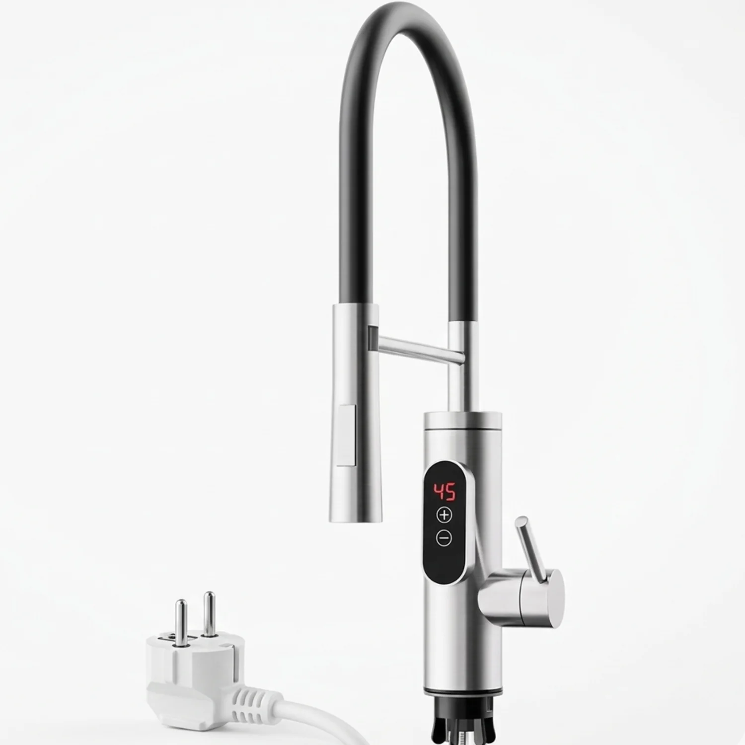 Oslo – Electric Water Heater 220V Instant Hot Water Faucet with Digital Display , Tankless Under-Sink Kitchen Tap, EU Plug - Image 6