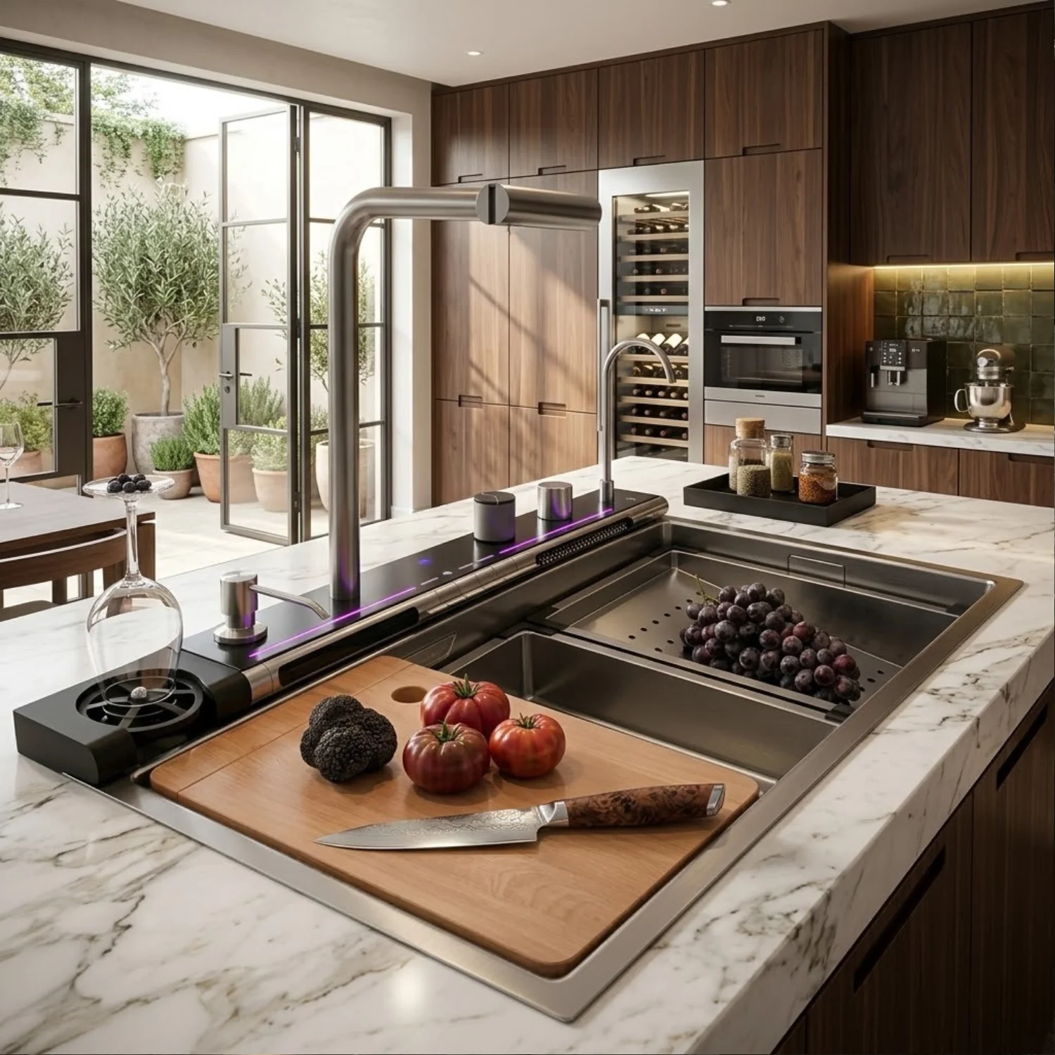 Radviken - Smart Triple Waterfall Kitchen Sink with Digital Display - Image 8