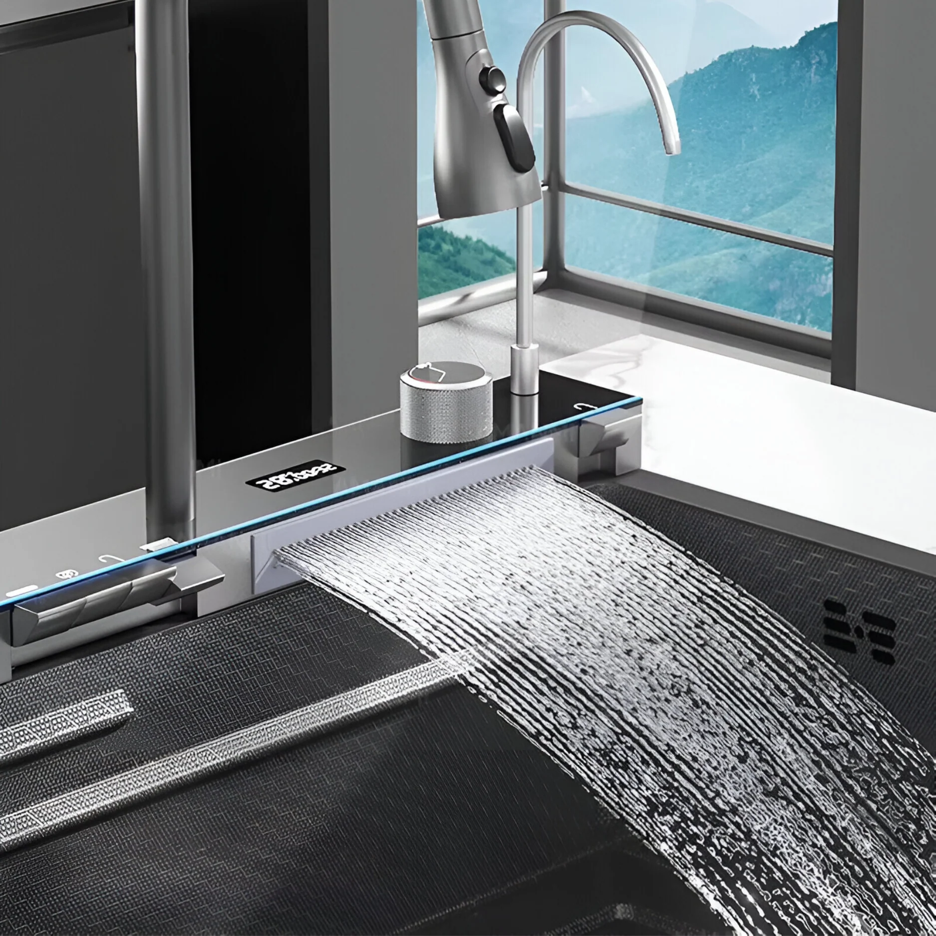 Ristafallet Pro - Smart Workstation Kitchen Sink Waterfall Stainless Steel Dish Basin - Image 8