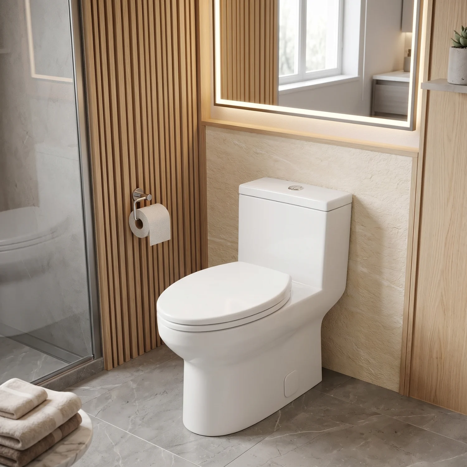 Roros – One-Piece Dual Flush Toilet with Soft-Close Seat & Concealed Tank - Image 10
