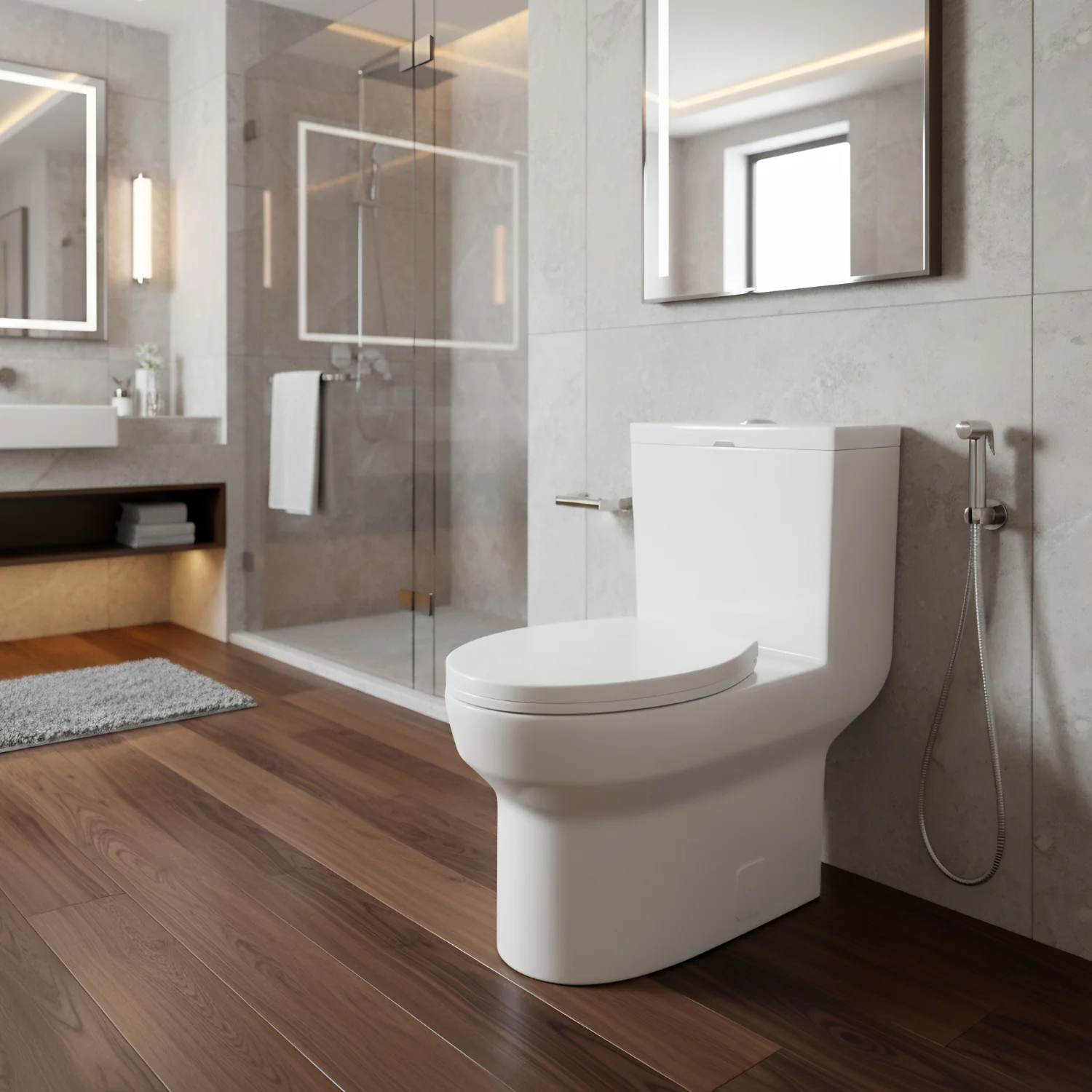 Roros – One-Piece Dual Flush Toilet with Soft-Close Seat & Concealed Tank - Image 9