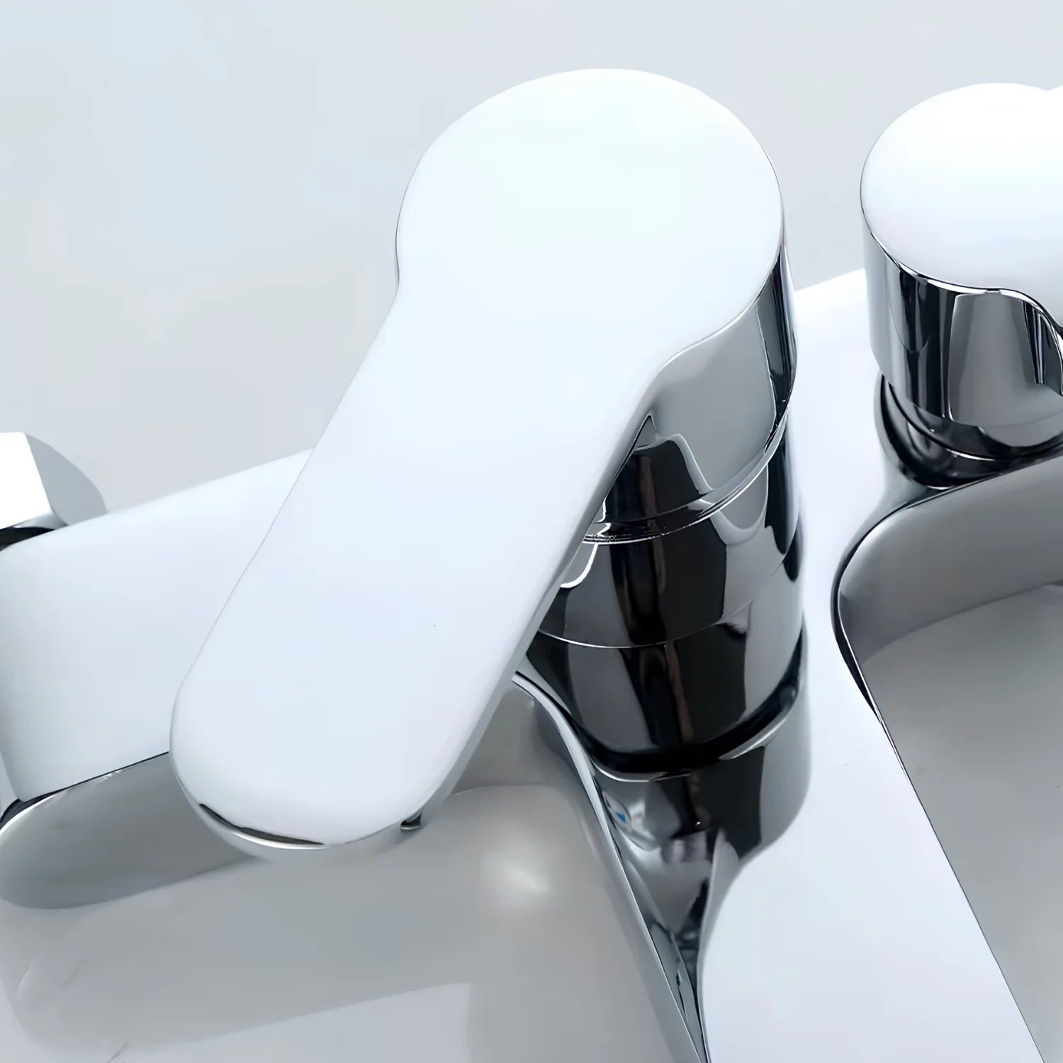 Siljan - 3-Way Shower Faucet Set with Diverter, Handheld Spray & Wall Mounted Mixer Valve - Image 14