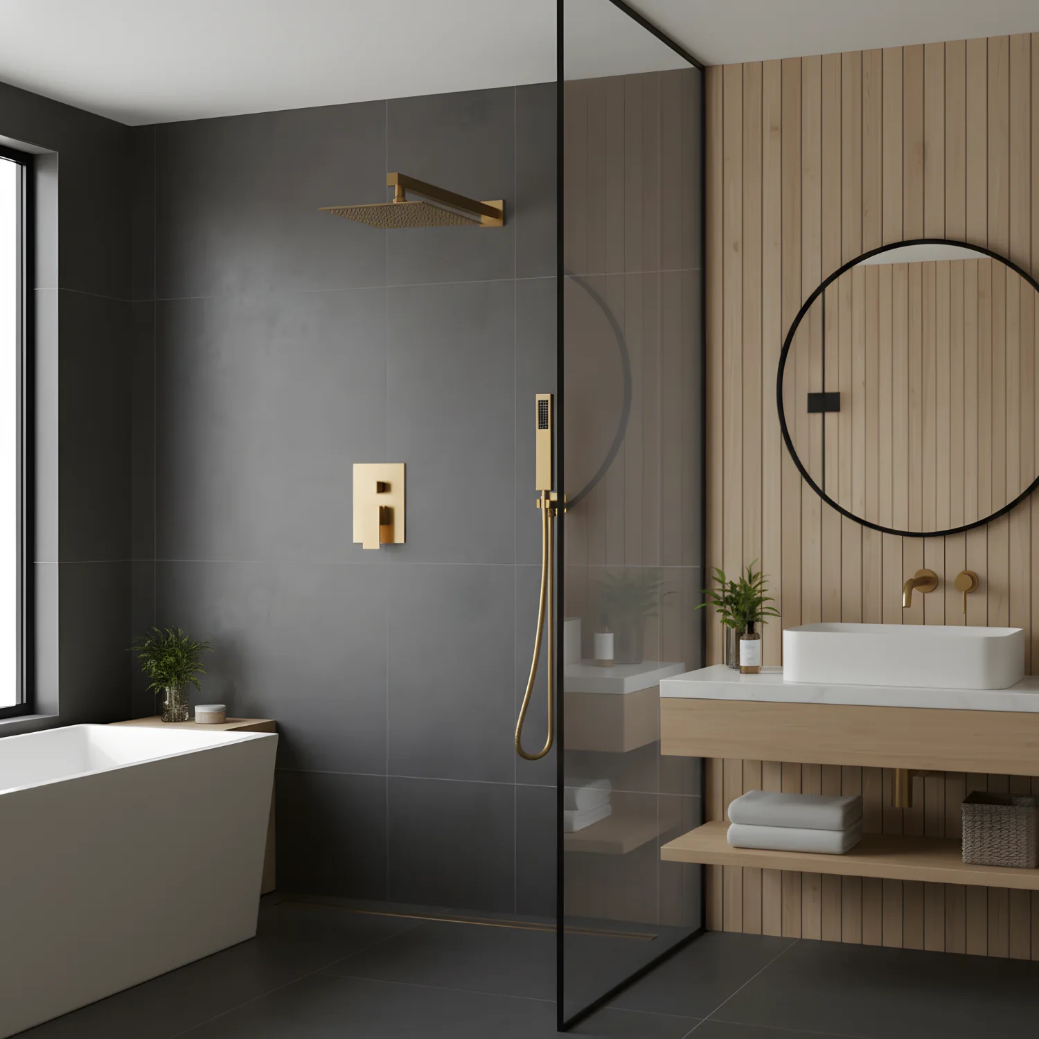 Skogar - Modern Rain Shower Kit for Bathroom - Image 5