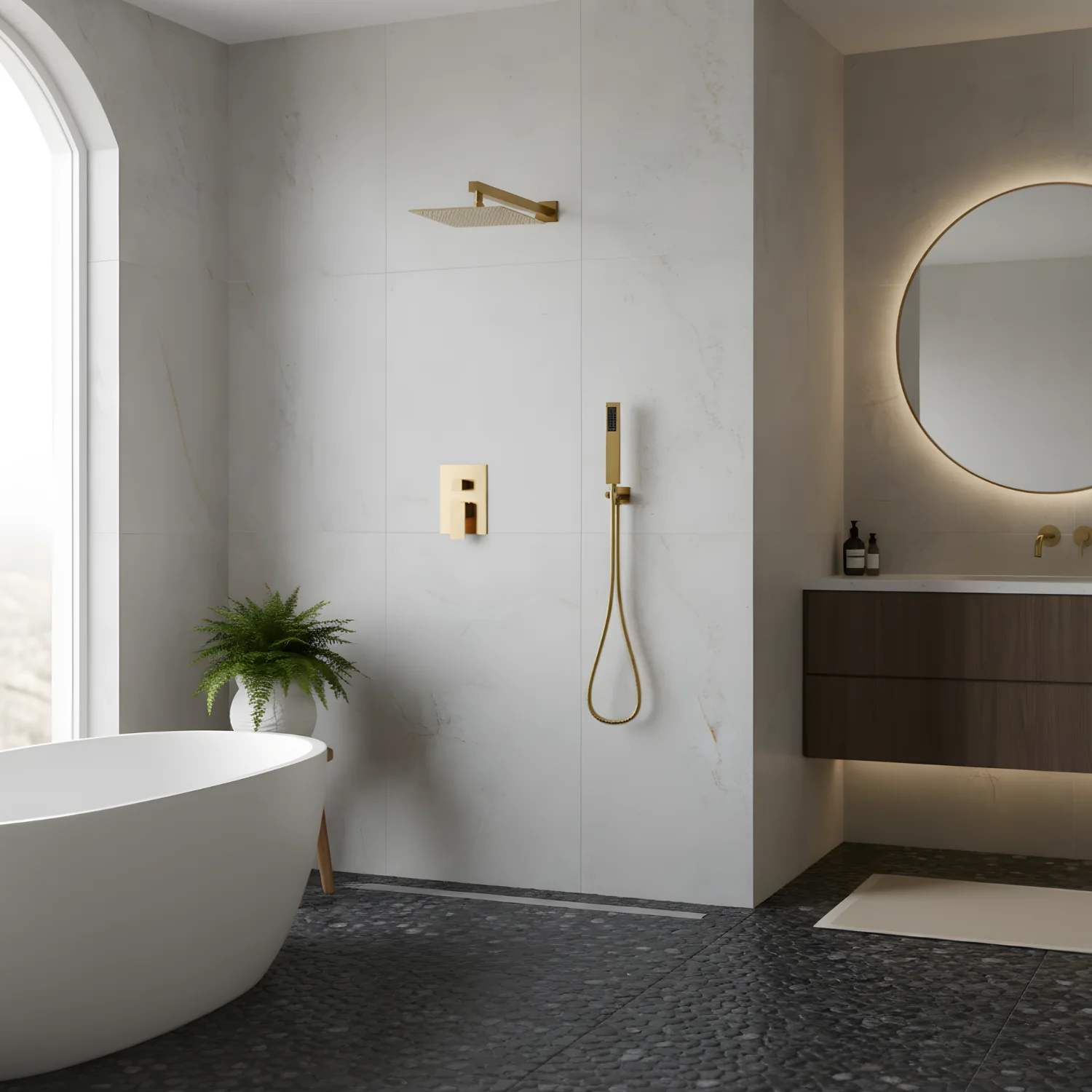 Skogar - Modern Rain Shower Kit for Bathroom - Image 7