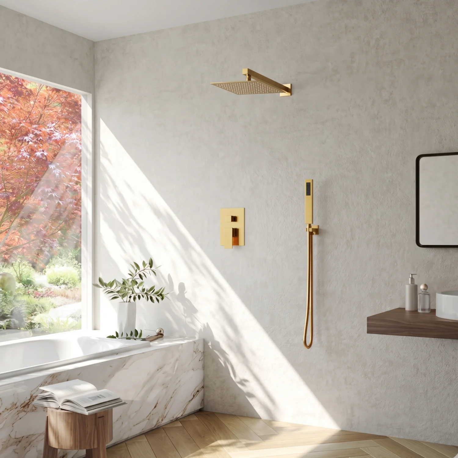 Skogar - Modern Rain Shower Kit for Bathroom - Image 8