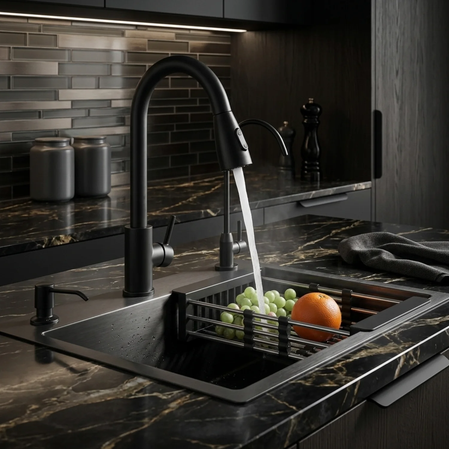 Staldvik - Kitchen Sink System with Pull-Out Faucet - Image 4
