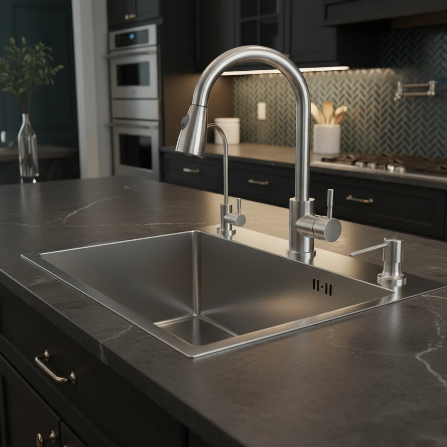 Staldvik - Kitchen Sink System with Pull-Out Faucet - Image 7
