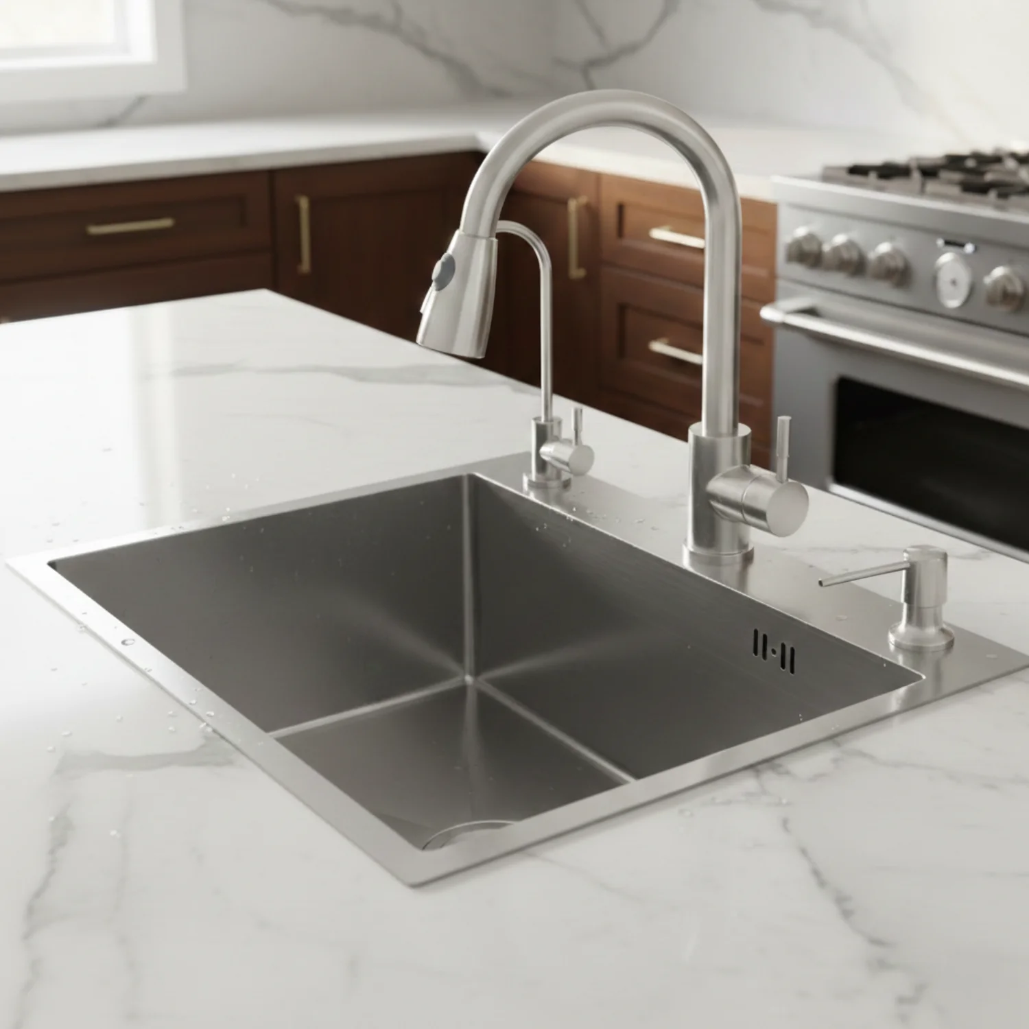 Staldvik - Kitchen Sink System with Pull-Out Faucet - Image 8
