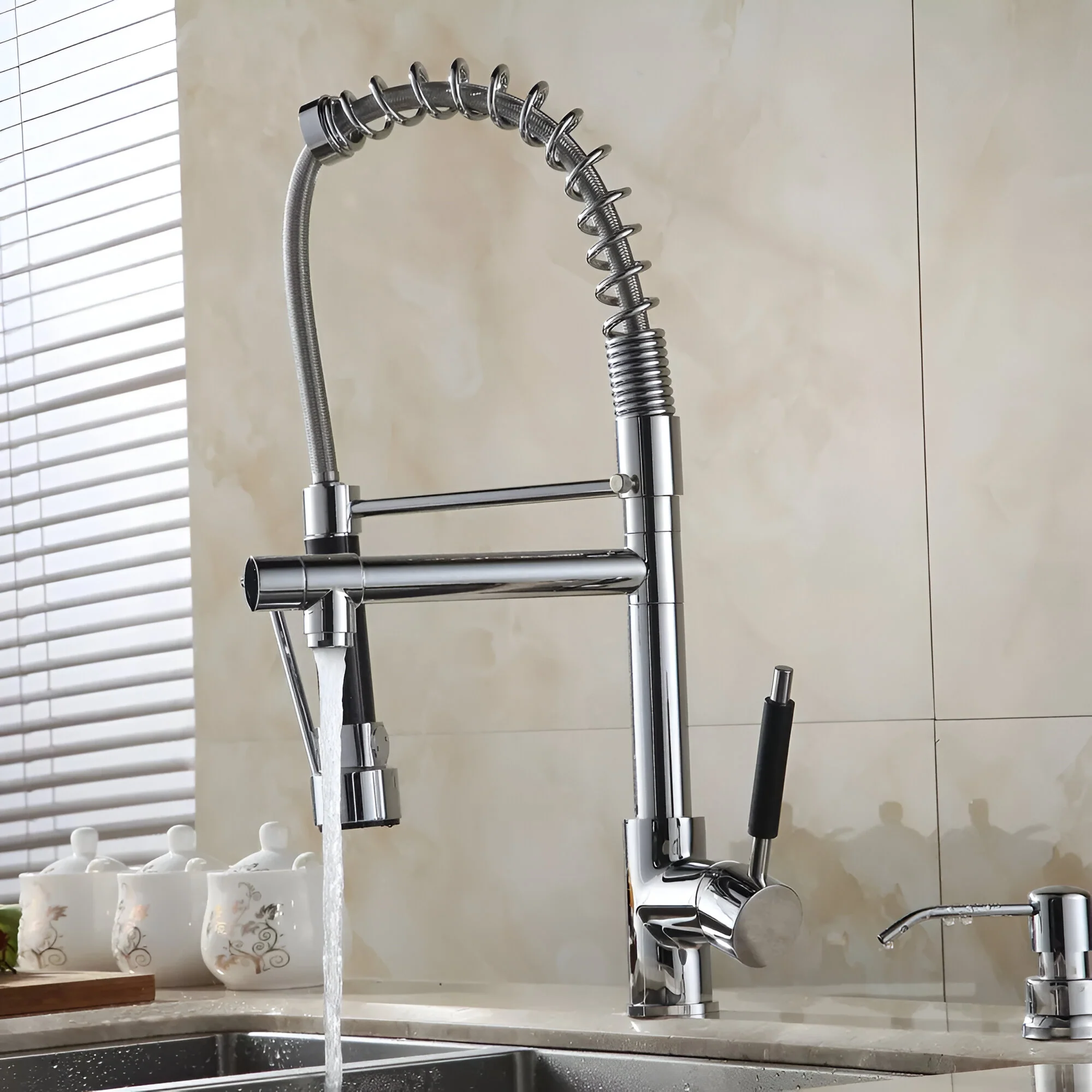 Stavanger - Professional Pull-Down Kitchen Faucet With High Arc - Image 7