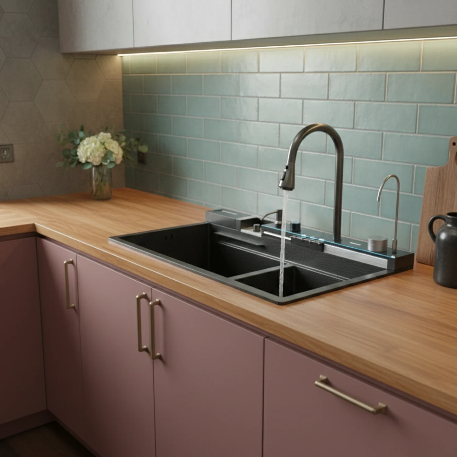 Steinkjer - 34" Digital Multifunctional Kitchen Sink - Image 4