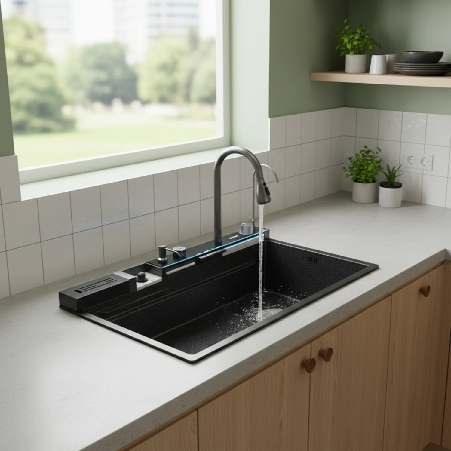 Steinkjer - 34" Digital Multifunctional Kitchen Sink - Image 5