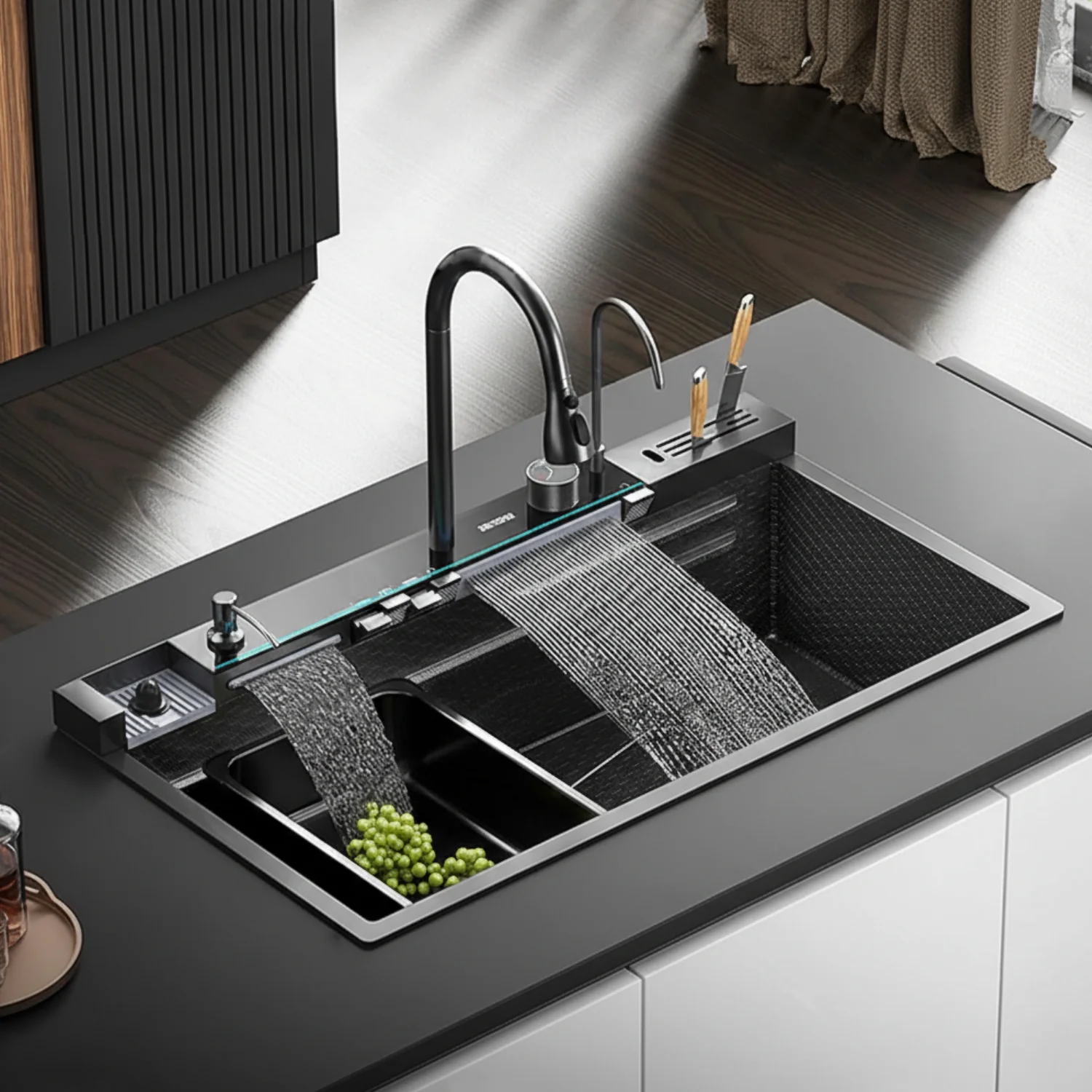 Steinkjer - 34" Digital Multifunctional Kitchen Sink - Image 8