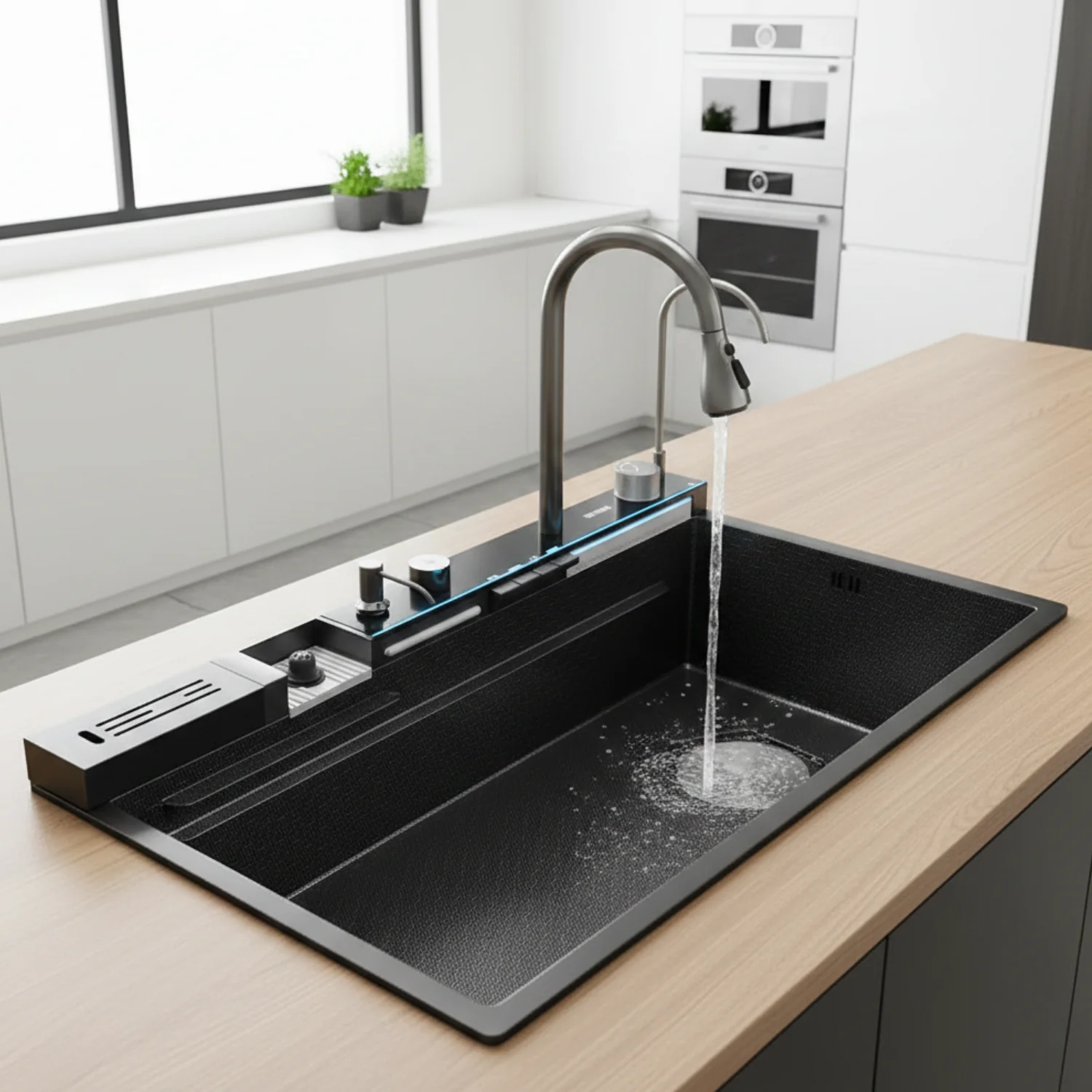Steinkjer - 34" Digital Multifunctional Kitchen Sink - Image 9