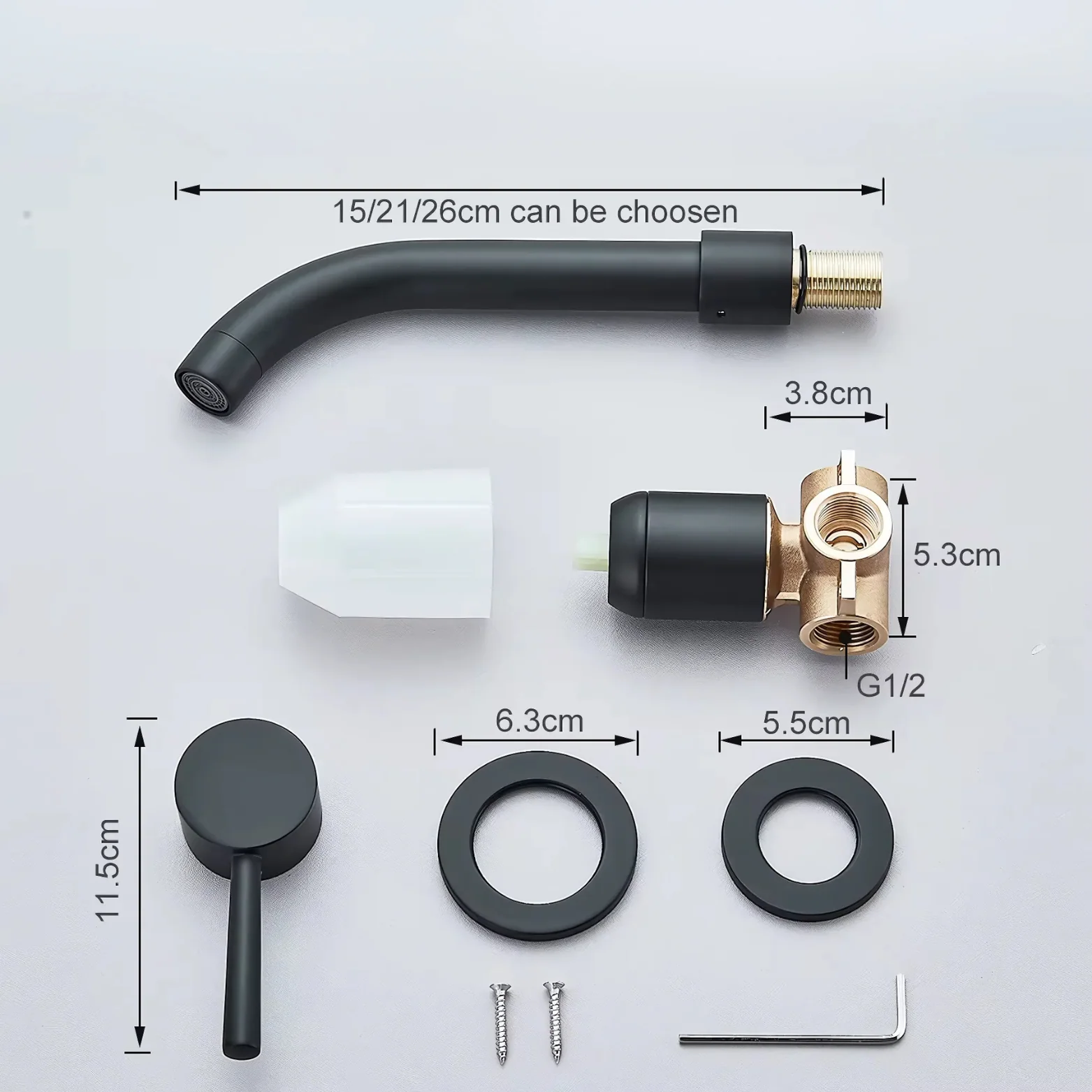 Svartan - Wall Mount Bathroom Faucet - Image 10