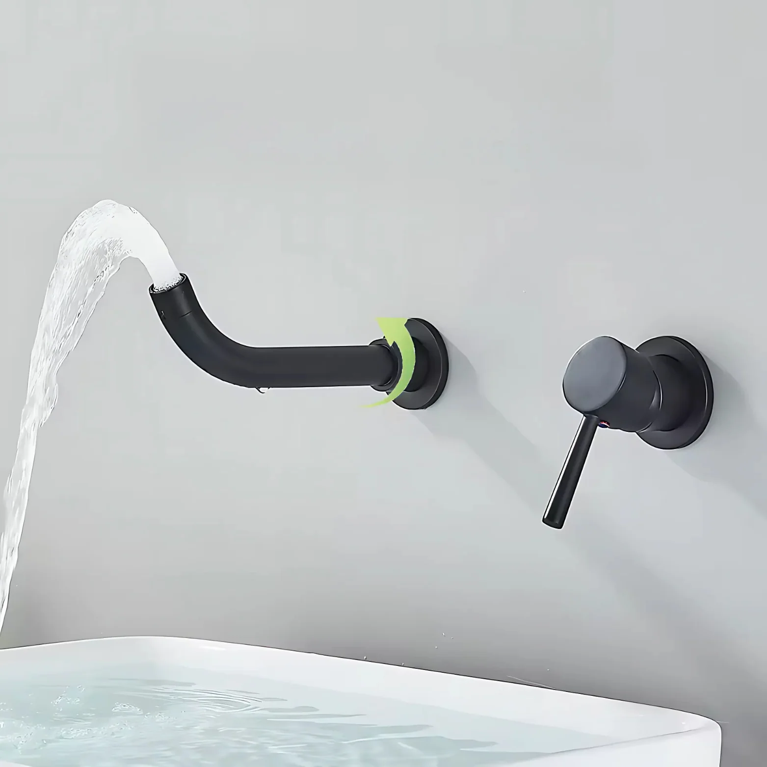 Svartan - Wall Mount Bathroom Faucet - Image 5