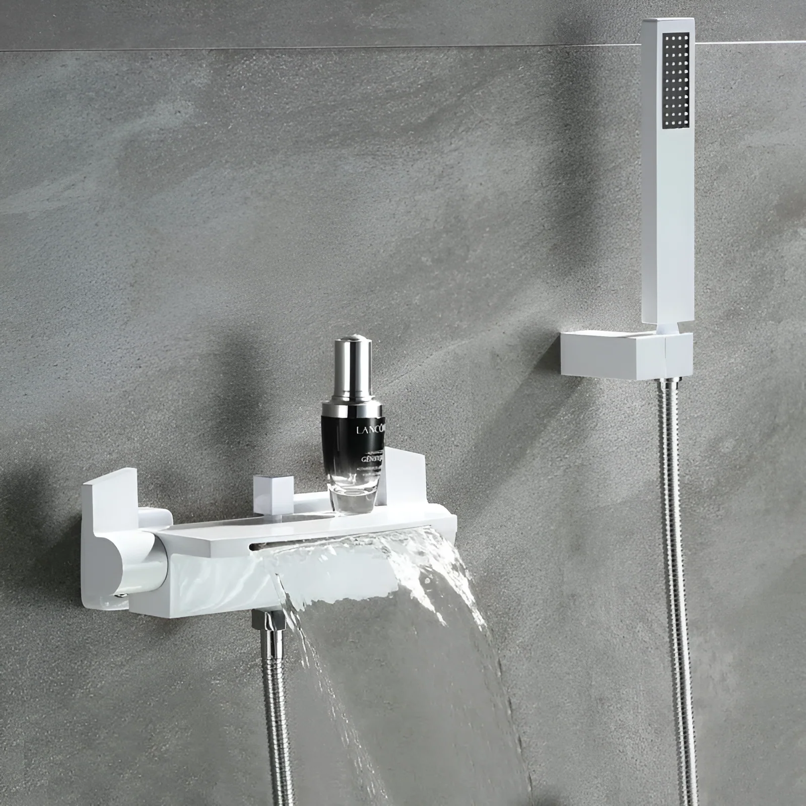 Westhafen - Modern Waterfall Shower Bathtub Wall Mounted Faucet Kit - Image 12