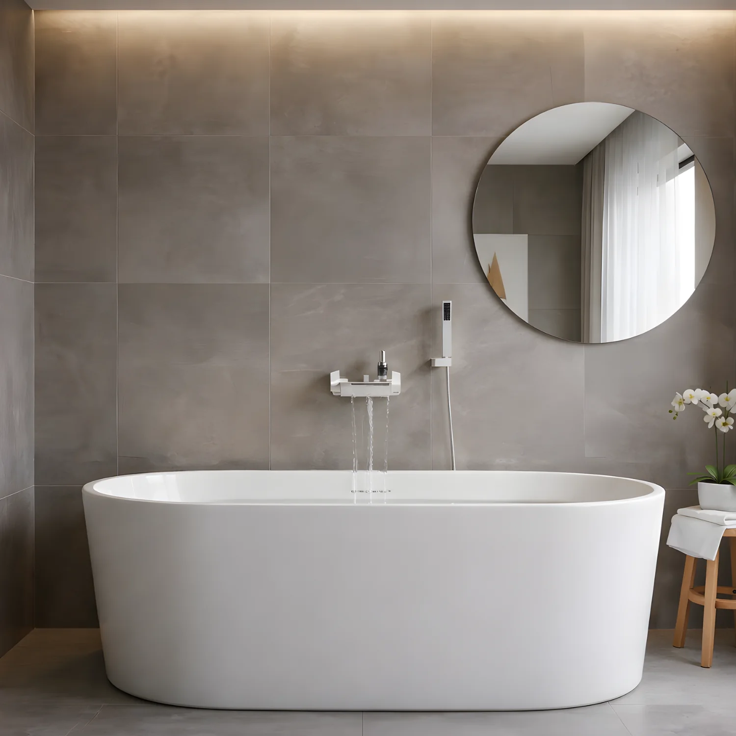 Westhafen - Modern Waterfall Shower Bathtub Wall Mounted Faucet Kit - Image 13