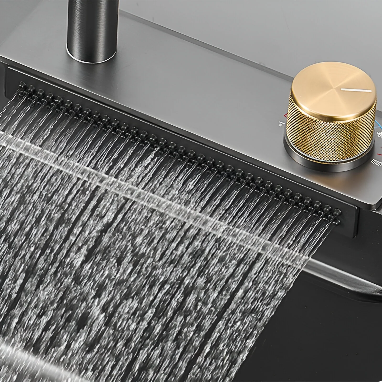 Ristafallet - Workstation Kitchen Sink & Faucet Waterfall Stainless Steel Dish Basin - Image 5
